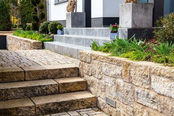 Stone Step Replacement in Galveston