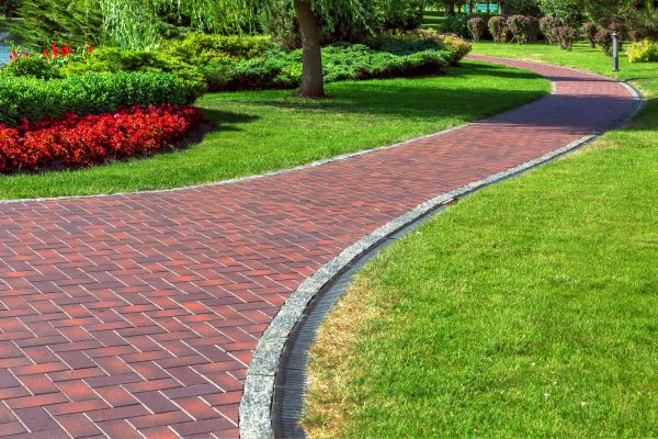 Brick Walkway Installation in Galveston