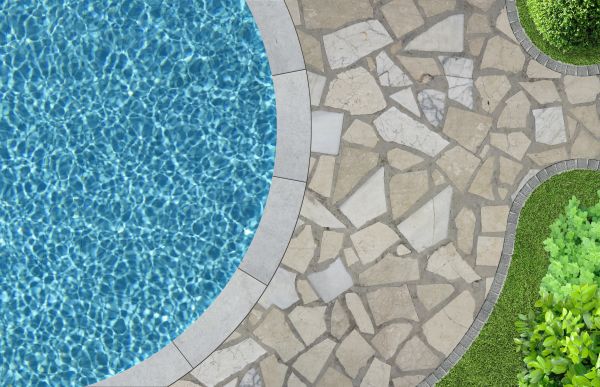 Flagstone Grout Repair in Galveston