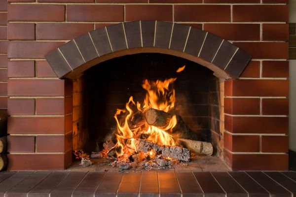 Brick Fireplace Installation in Galveston