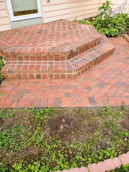 Brick Stoop Repair in Galveston